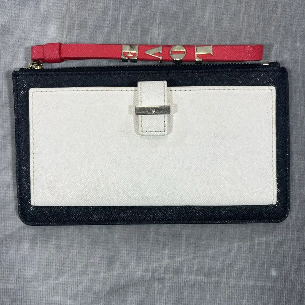 Kate Spade Karolina Cameron Street Wallet Wristlet Corner Zip Colorblock‎ Love